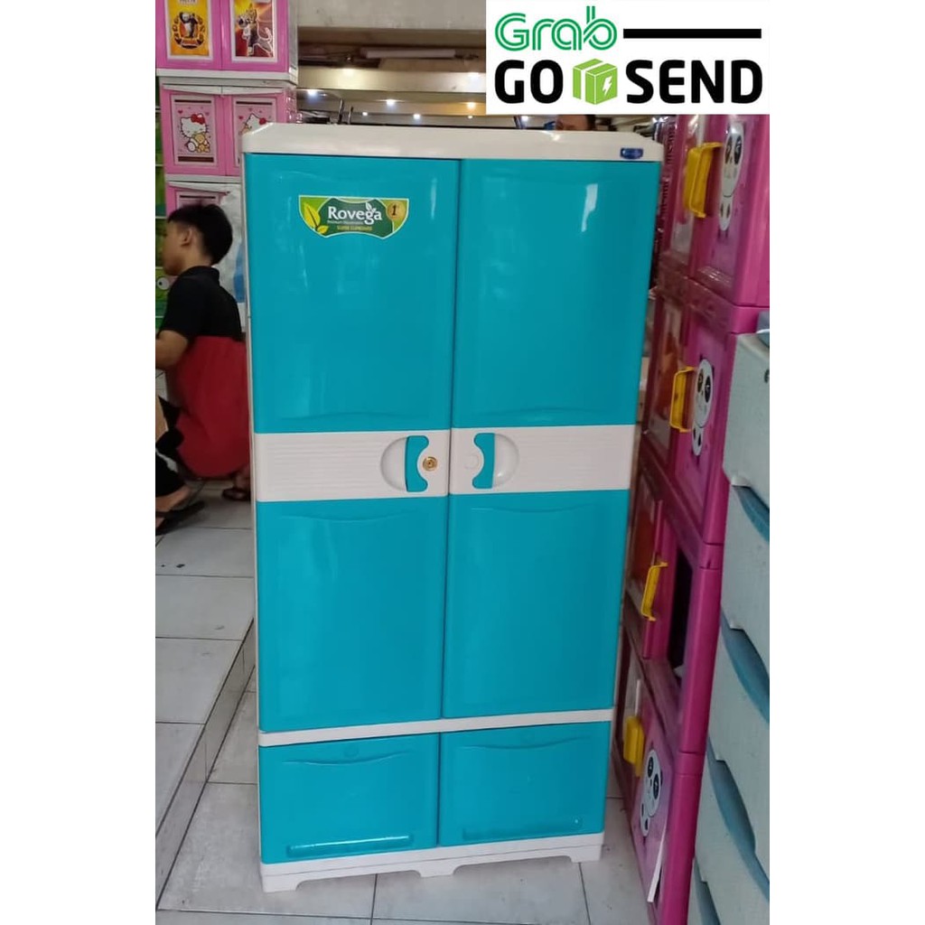 LEMARI PLASTIK ROVEGA CPB2070 Super cupboard CPB 2070 CPB-2070 COKLAT TOSCA