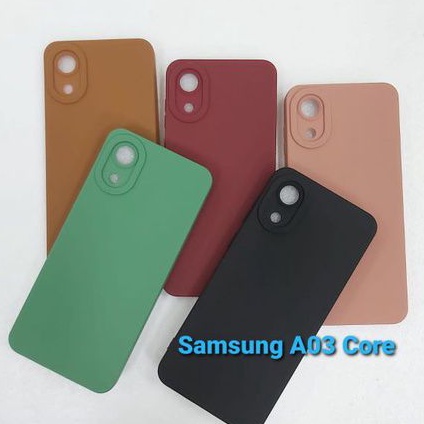 Case Pro Camera Soft Matte With Camera Protector 9D Samsung A02 A03S A03 A03core