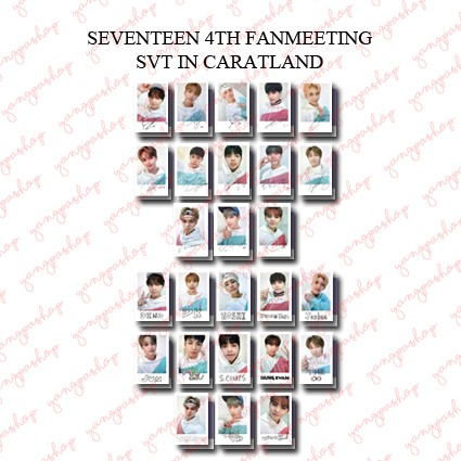 [READY / SET] SEVENTEEN 4TH FANMEETING IN CARATLAND FM SVTN PHOTOCARD UNOFICIAL FANMADE FA MADE YANG