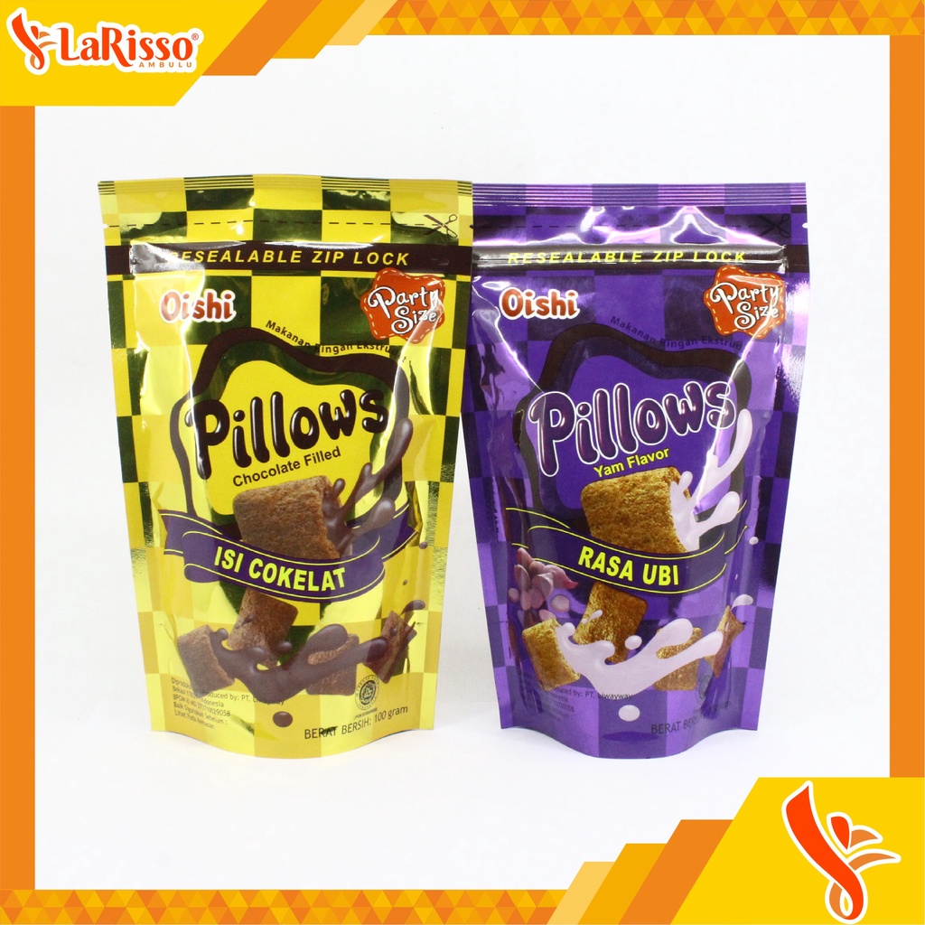 

OISHI PILLOWS 100GR KEMASAN ZIP LOCK ALL VARIAN