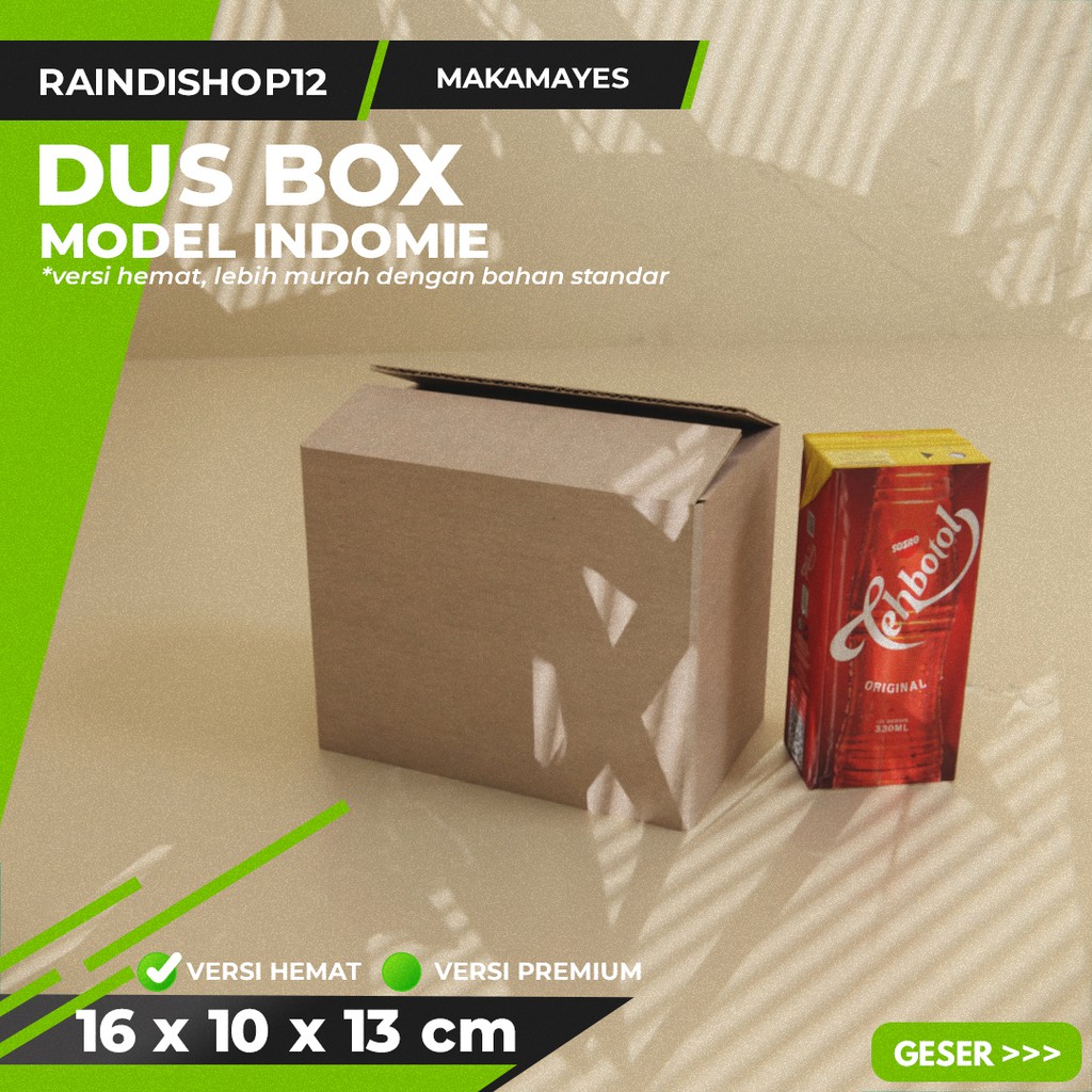 

BOX 16 X 10 X 13 CM KARDUS KOTAK KEMASAN PACKAGING KADO POLOS