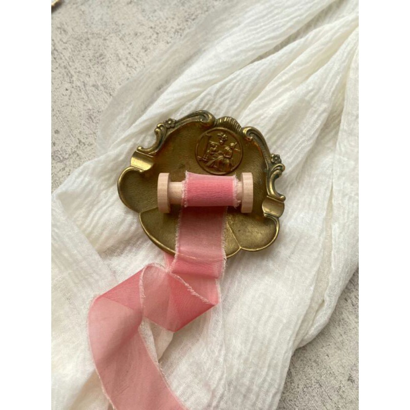 

SILKY RIBBON IN VERMILLION - wedding ribbon / calligraphy ribbon / vows ribbon / pita buket /styling