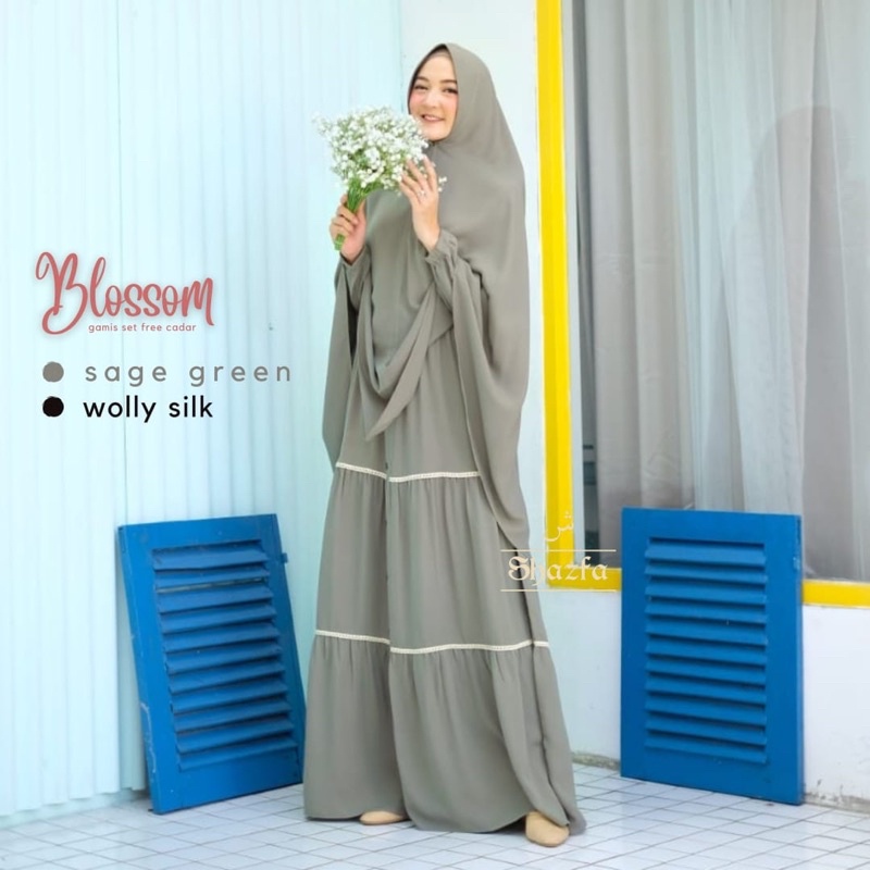 Blossom Gamis Set By Shazfa