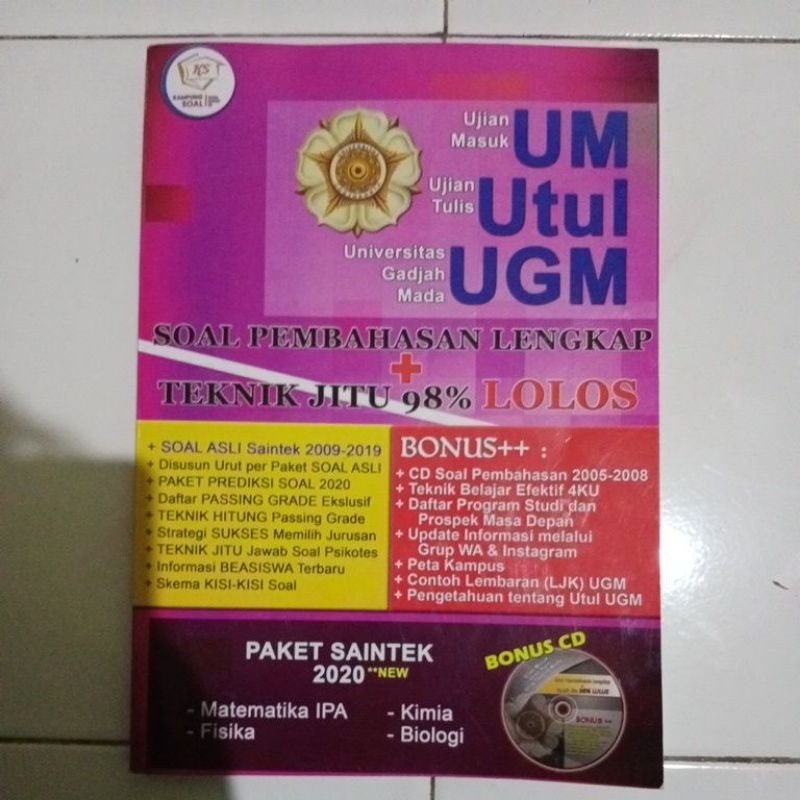 UTUL UGM SAINTEK 2020 (Kampung Soal)