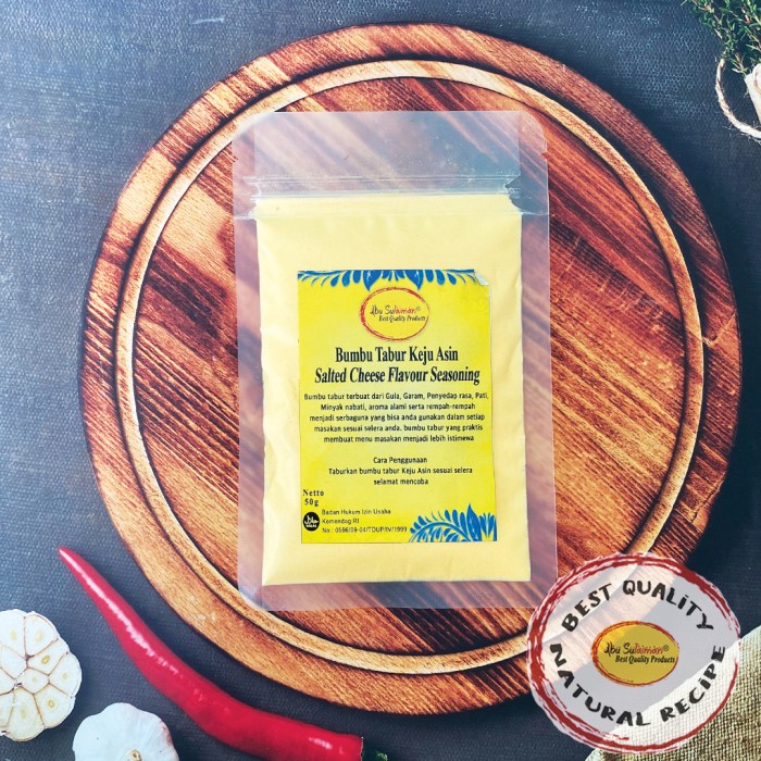 

Bumbu Tabur Keju Asin/ Salted Cheese Flavour Seasoning Abu Sulaiman
