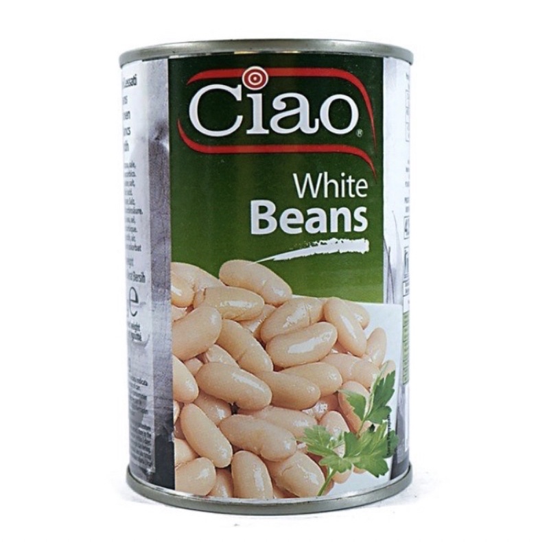 

Ciao Kacang Putih Kaleng 400gr / Ciao White Beans Can 400gr / kacang kalengan