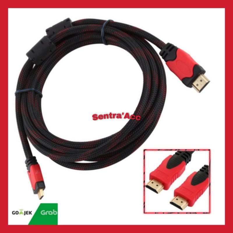 Kabel HDMI To HDMI 3M / Kabel HDMI 3 meter Jaring 1080p