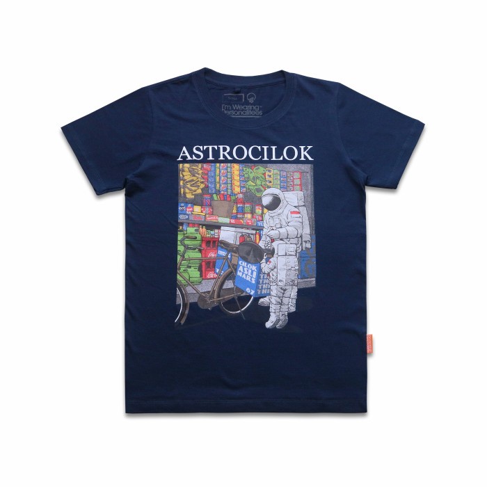 TERBARU T-shirt - Bahan Katun - Thinkcookcook - ASTRO CILOK - Dongker