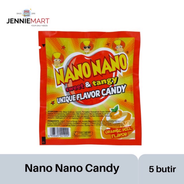 

Nano Nano Permen Manis Asam Asin 1 Sachet isi 5 Butir