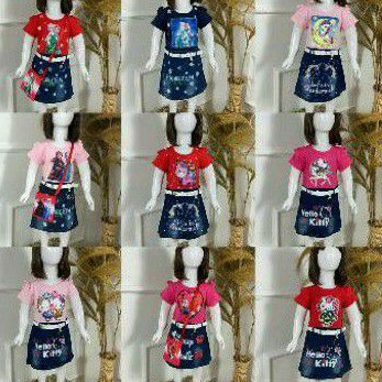 Toko Grosir Dress Hellokitty Jins WGjJkaKSEVz0xB