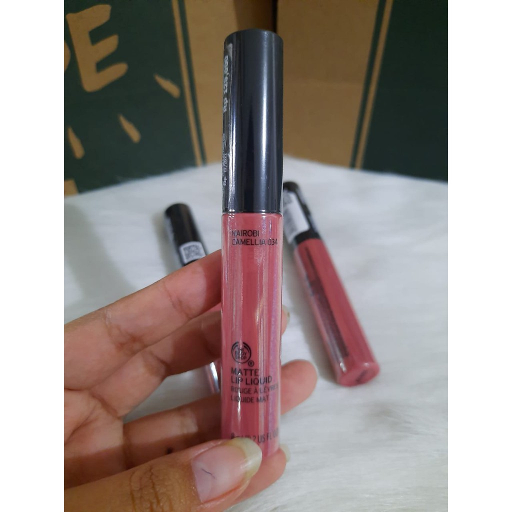 The Body Shop Matte Lip Liquid Nairobi Camellia 034