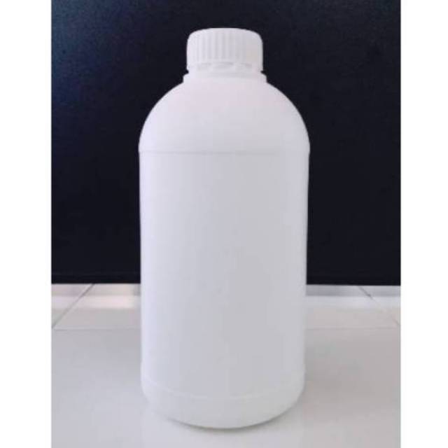 Botol Plastik HDPE  Tutup 1000ml putih doff Botol 