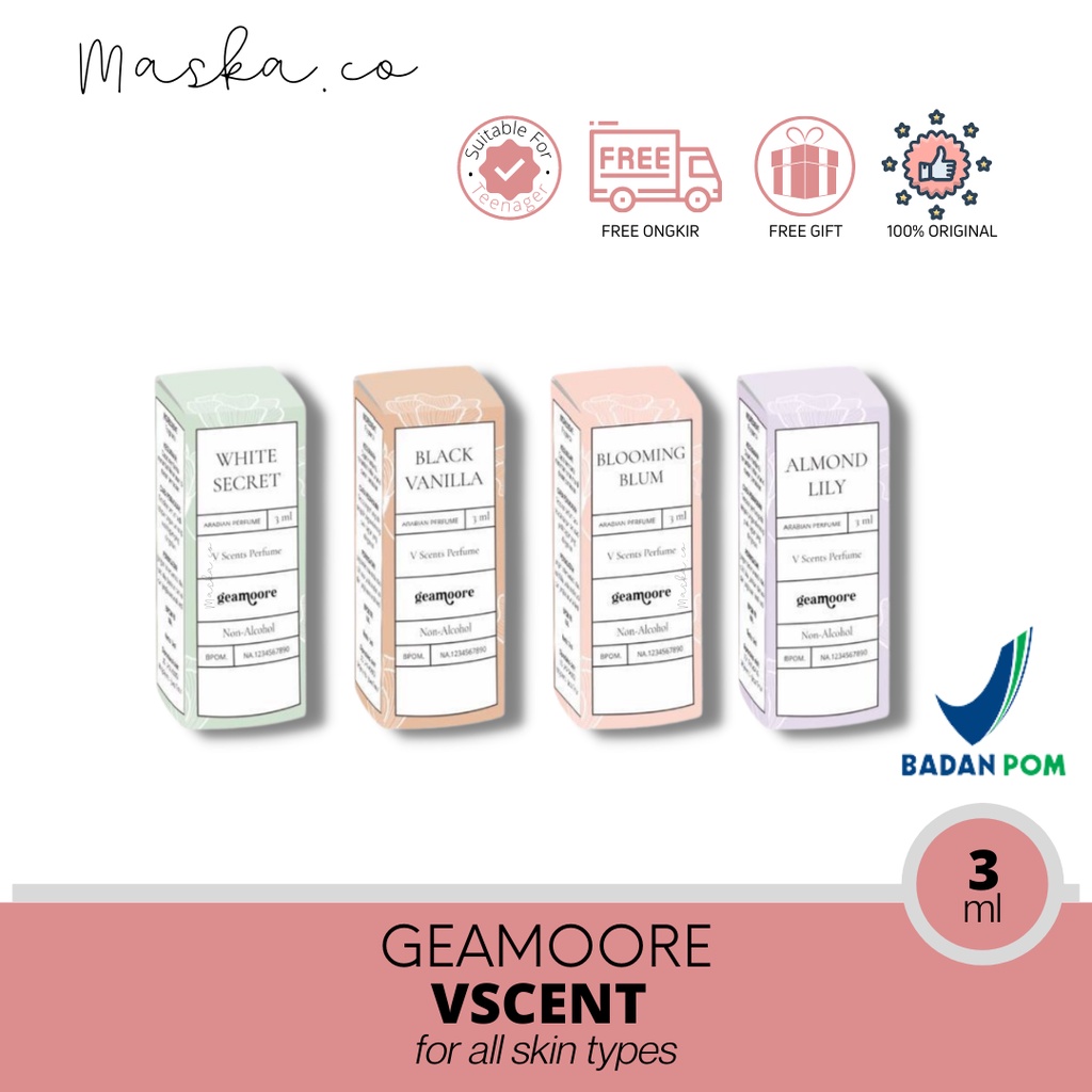GEAMOORE VSCENT MISS V SCENT PERFUME MISK THAHARAH GEAMOORE