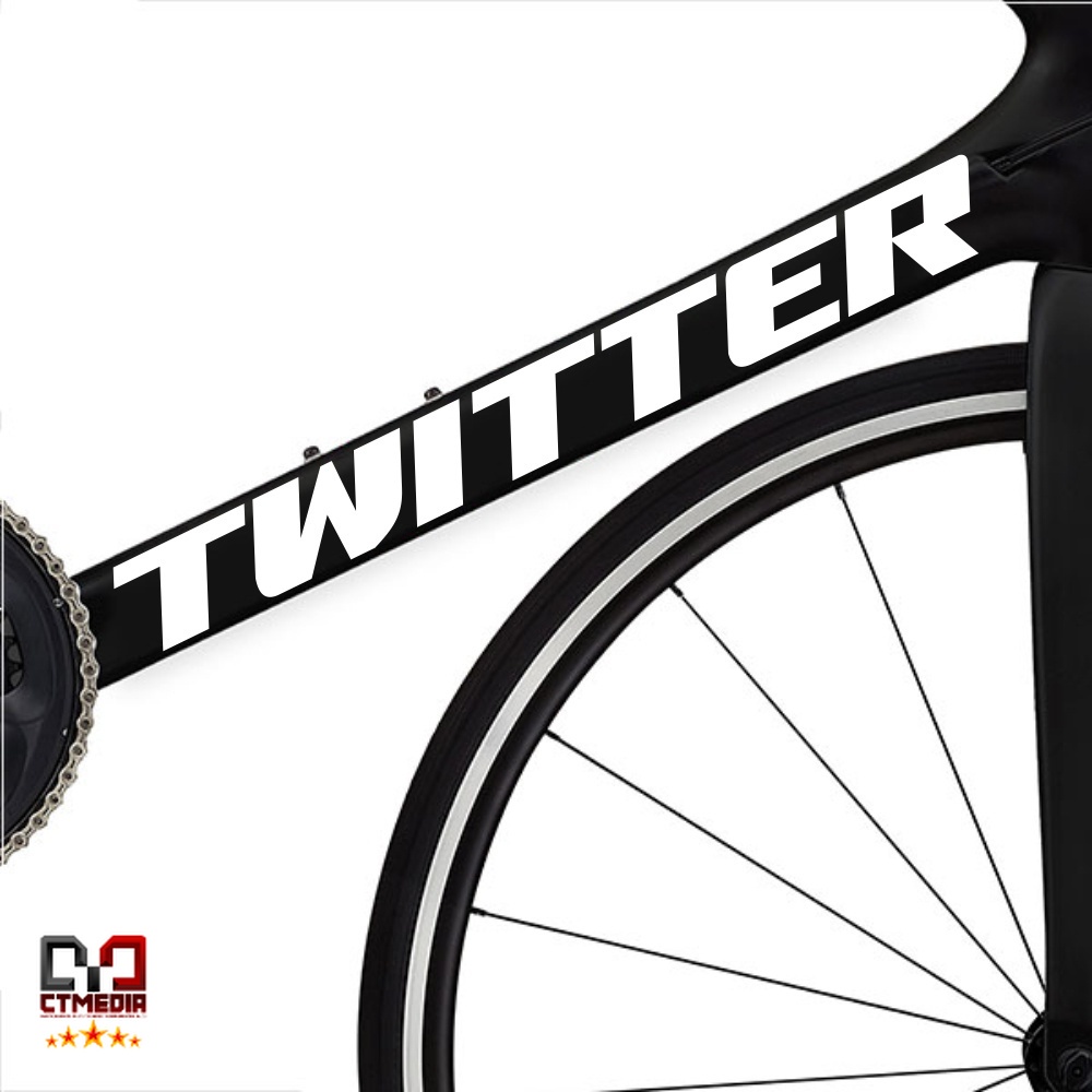 Stiker Pack Sepeda Twitter - Bicycle Decal Sticker Sepeda CTMEDIA