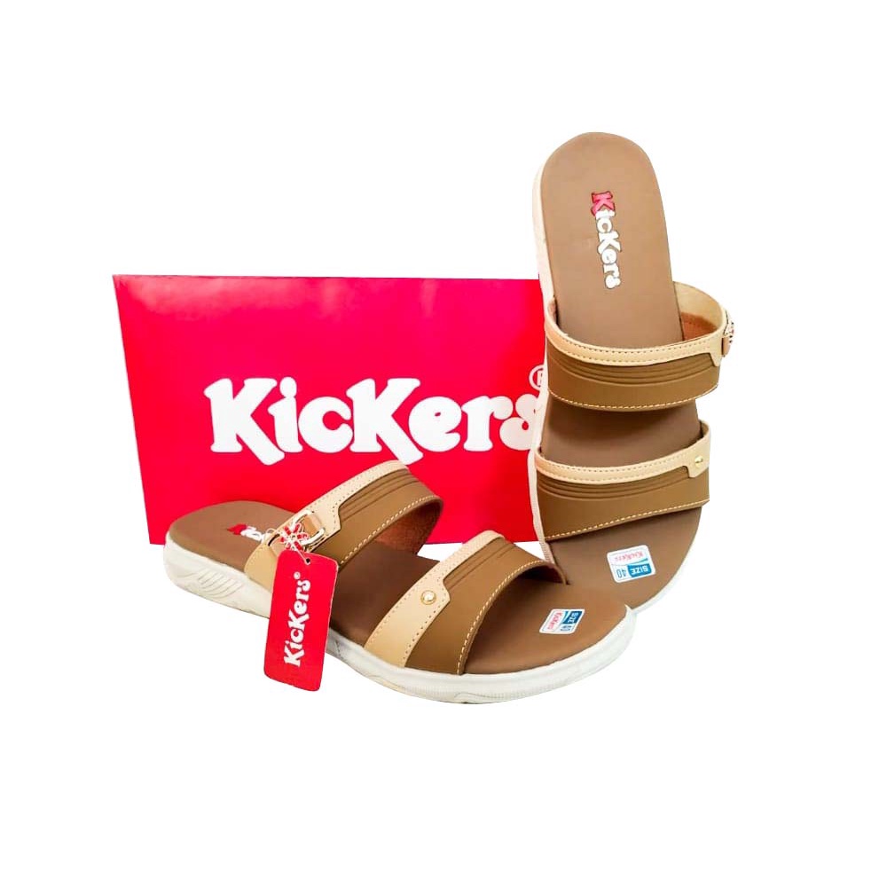 Invincible Sandal Slop Wanita Flat Teplek Terbaru Kkinian Sendal Selop Perempuan Slip Cewek Slide Ibu Pesta Kondangan-6