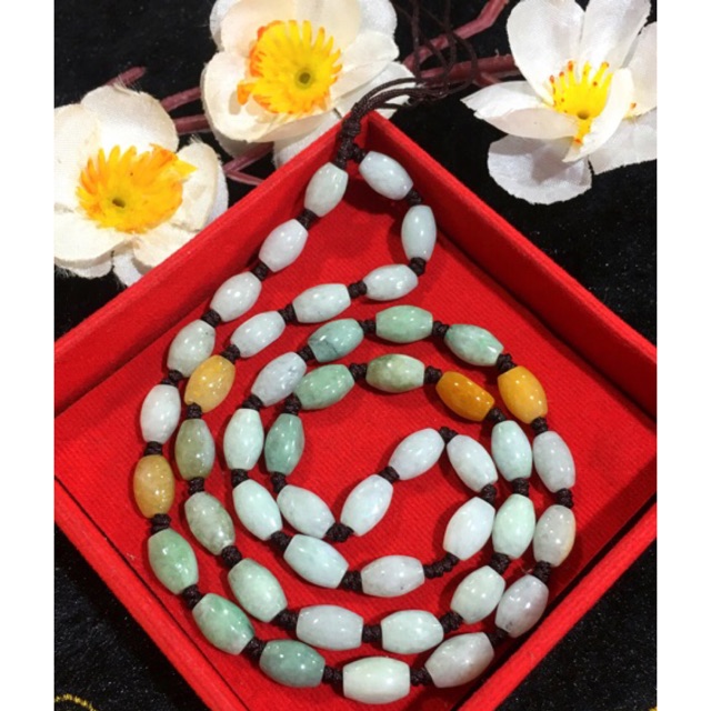 Kalung giok asli jamin 100% asli batu Bisa langsung sambung mainan