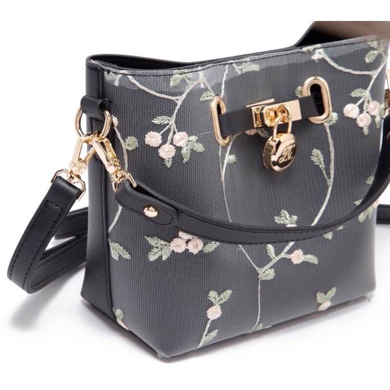 Tas Selempang Jimshoney Claryn Bag Jims Honey Original - Tas Fashion Slingbag 2in1 Tas Unik Floral