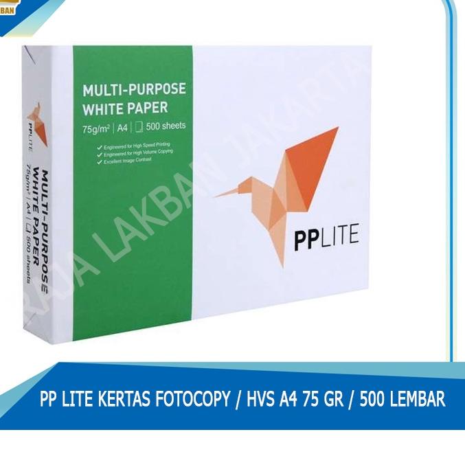 

Diskon!! Kertas Fotocopy / Kertas HVS A4 PP LITE 75 Gr / 500 Lembar Terbaik