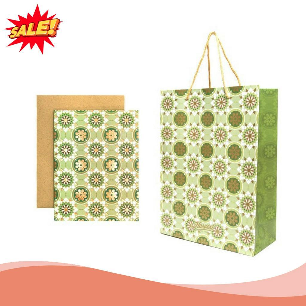

TERBAIK Paket Paper Bag Kartu Ucapan Idul Fitri Harvest Gift Set Green