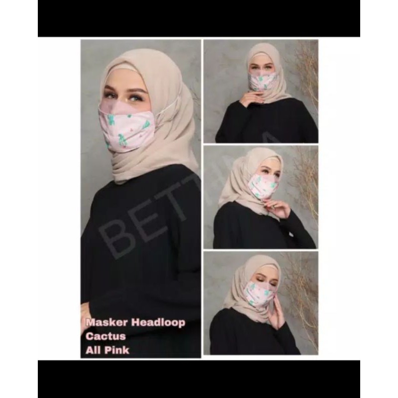 READY MASKER 3D MOTIF FLOWER / MASKER MODIS/ MASKER FASHION