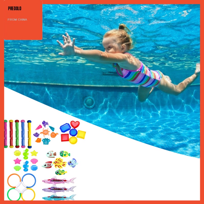 [In Stock] Plastic Swimming Diving Set Summer Fun Swimming Pool Toy  38PCS