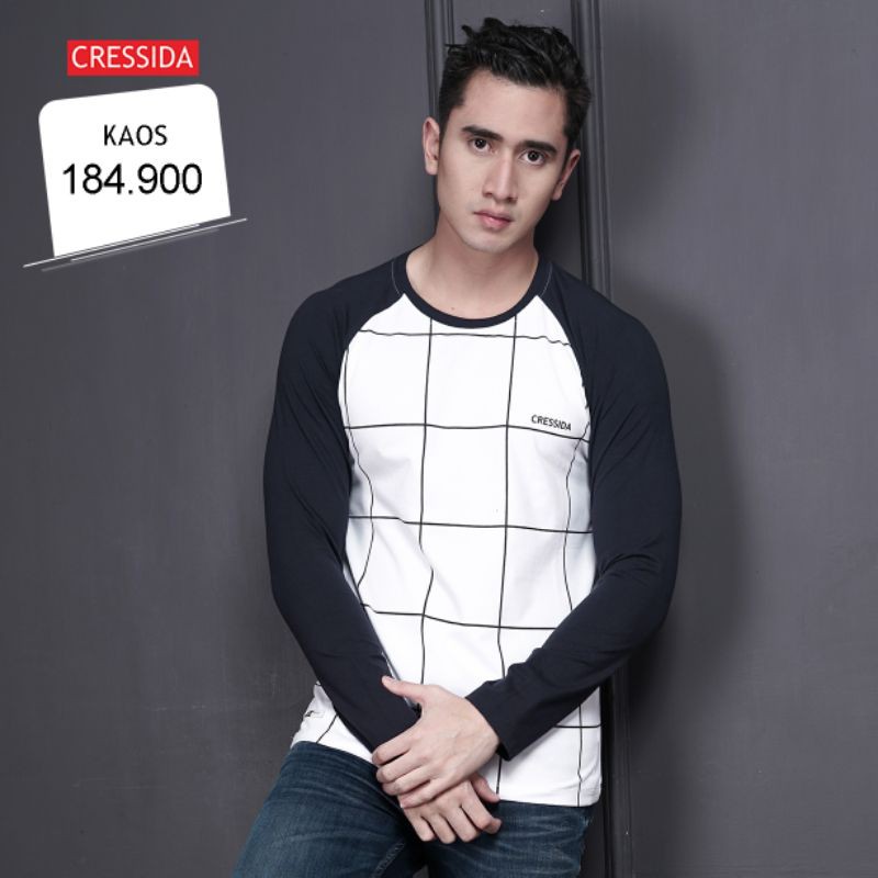 Baju cowok cressida slimfit lengan panjang original x verrel NRSSM.792035T