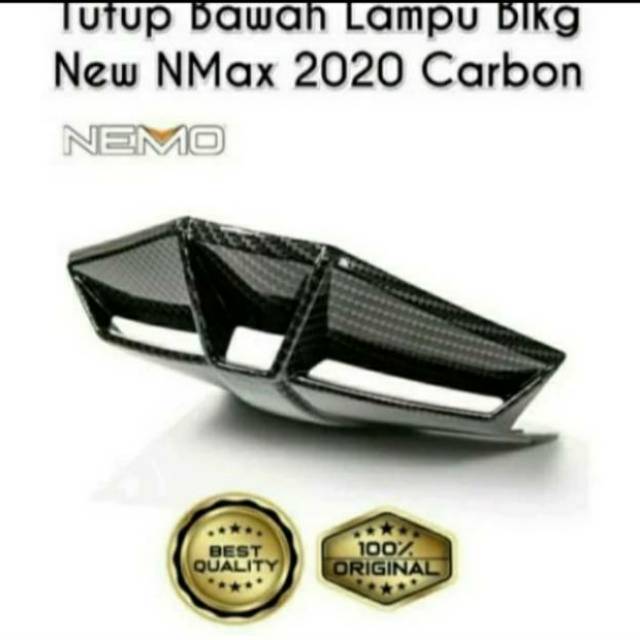 Cover tutup bawah lampu belakang new nmax 2020-2023 Carbon