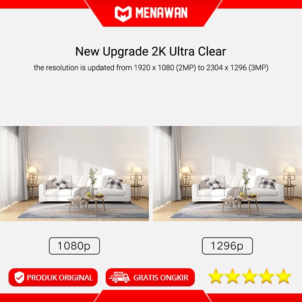 Xiaomi Mi Camera 125° 2K Magnetic Mount Camera Security CCTV Magnet New Upgrade Model Original