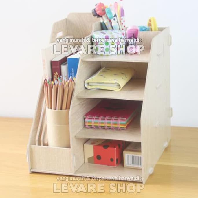 

Book Stationary Storage Rak Mini Meja Buku Majalah Dokumen Alat Tulis