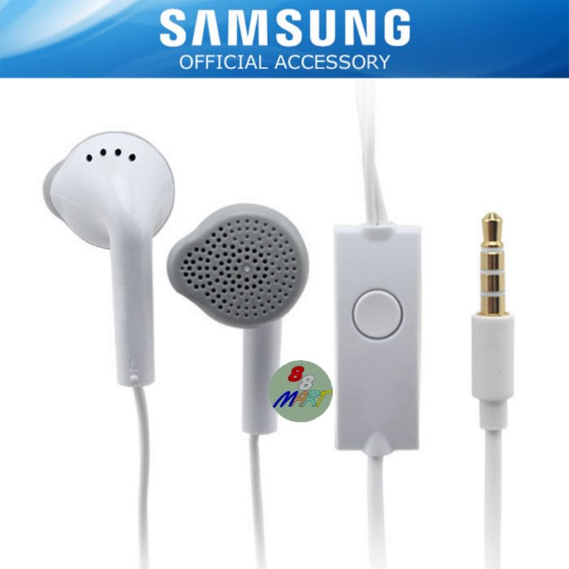 Handsfree Earphone Headset Samsung A22 / M12 / M62 Jack Audio 3.5mm Original