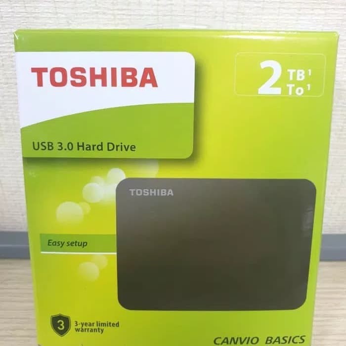 Toshiba Canvio Basic 2TB HD HDD Hardisk Harddisk Eksternal External