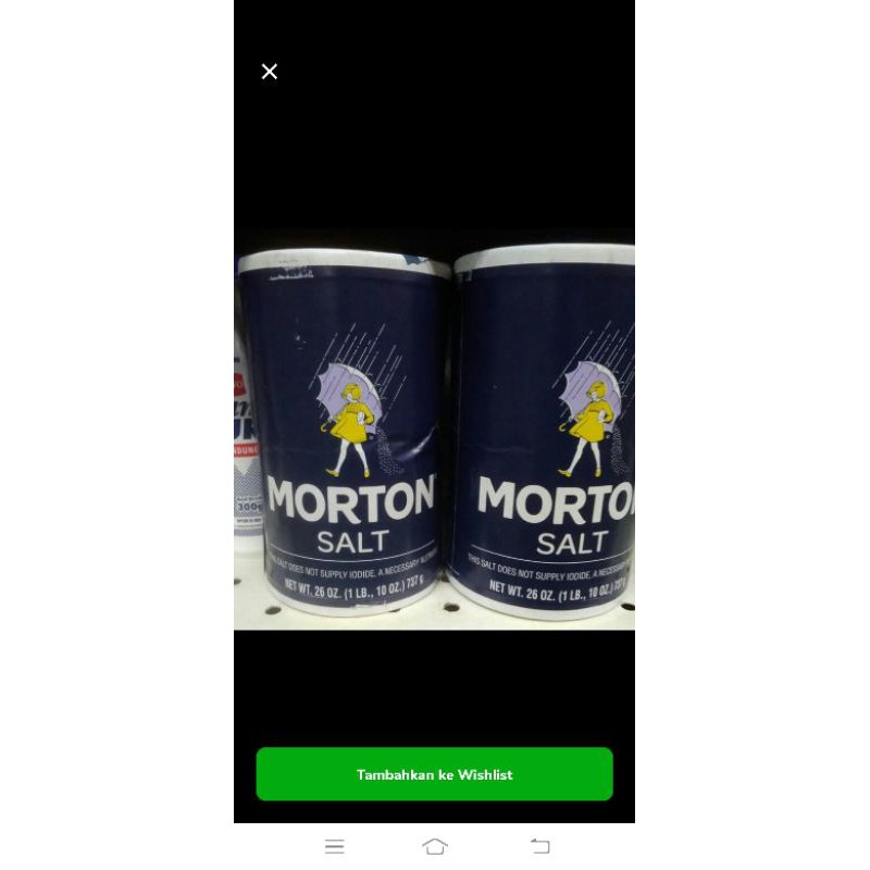 

Morton Salt Plain 737gr