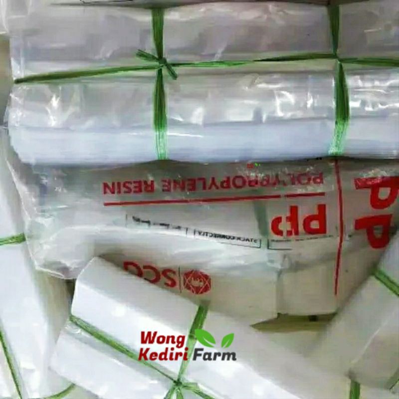 

Plastik baglog Jamur sudah lipatan 18x35 - 1Kg isi 230 lembar