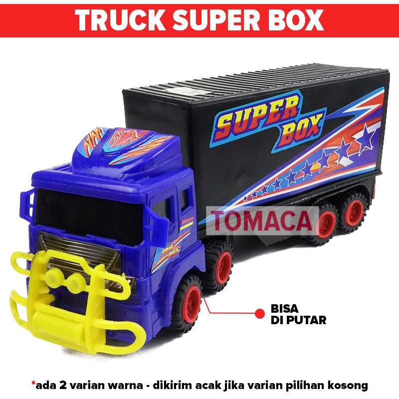 Jual Mainan Anak Mobil Truk Trailer Container Tronton Box Truck Besar ...