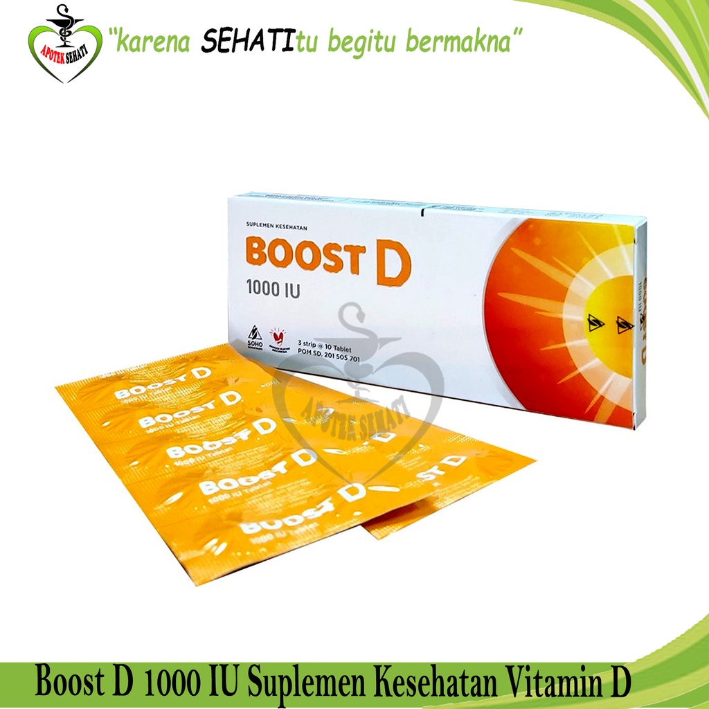 Boost D 1000 IU Suplemen Kesehatan Memenuhi Kebutuhan Vitamin D Multivitamin