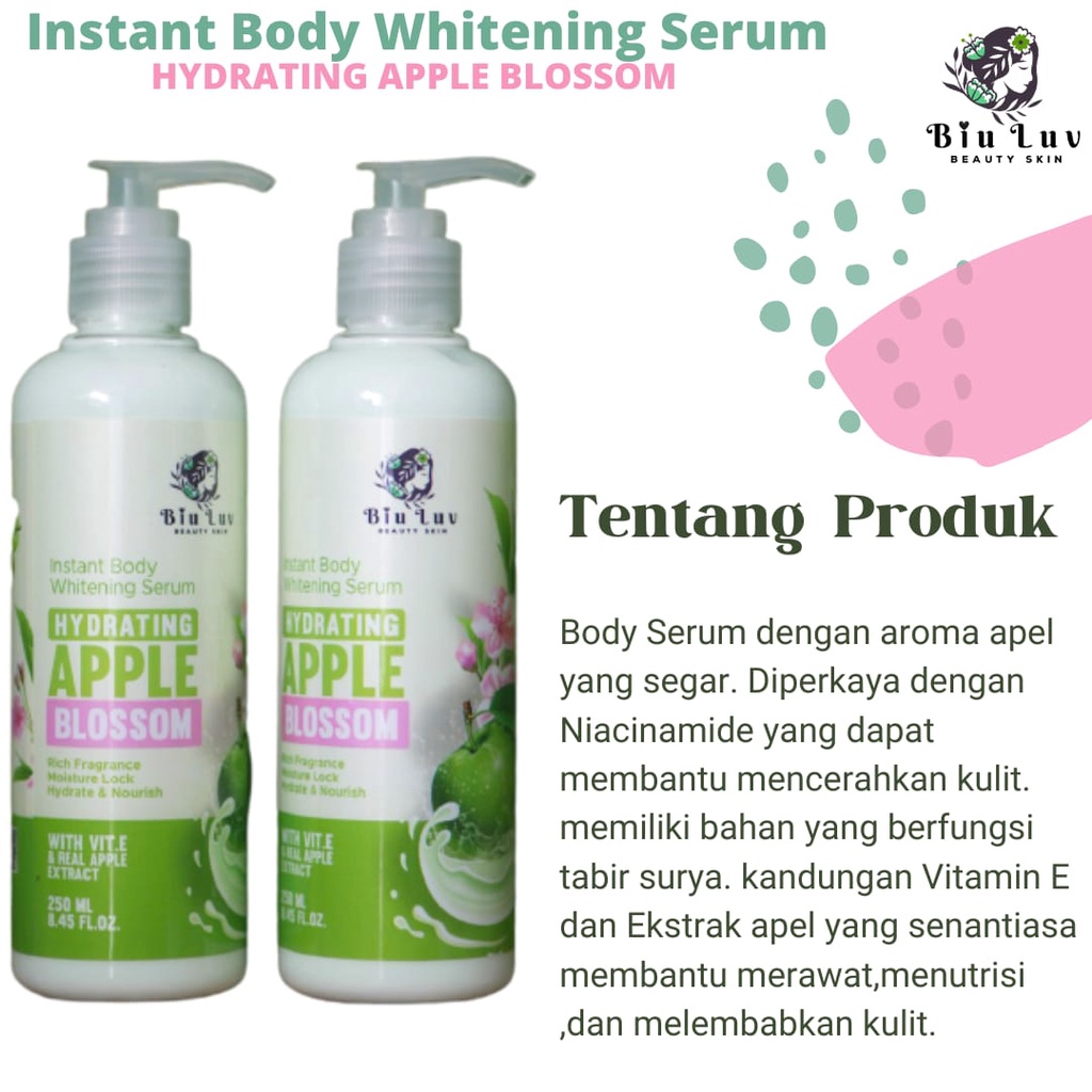 BIU LUV INSTANT BODY WHITENING SERUM 250 ML LOTION