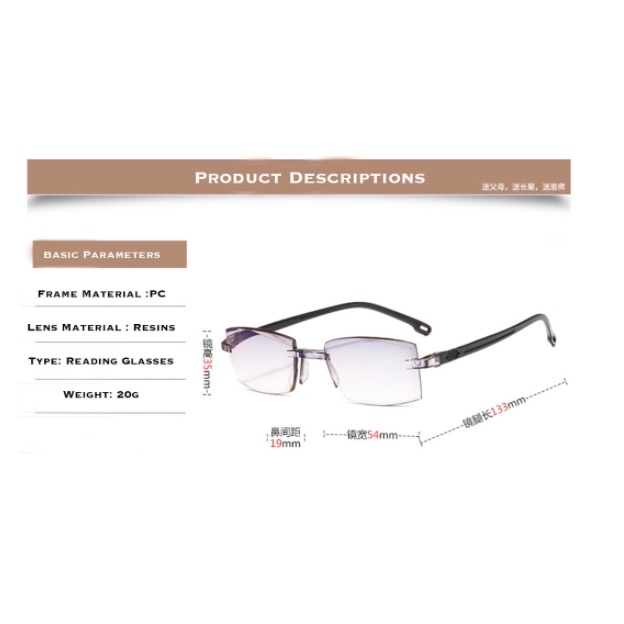 Kacamata Baca  Auto Fokus Lensa Plus Anti Radiasi +1.00 s/d + 4.00 Kacamata Pria Reading Glasses 803 Premium Kacamata Membaca Bisa Jalan dan Nonton TV