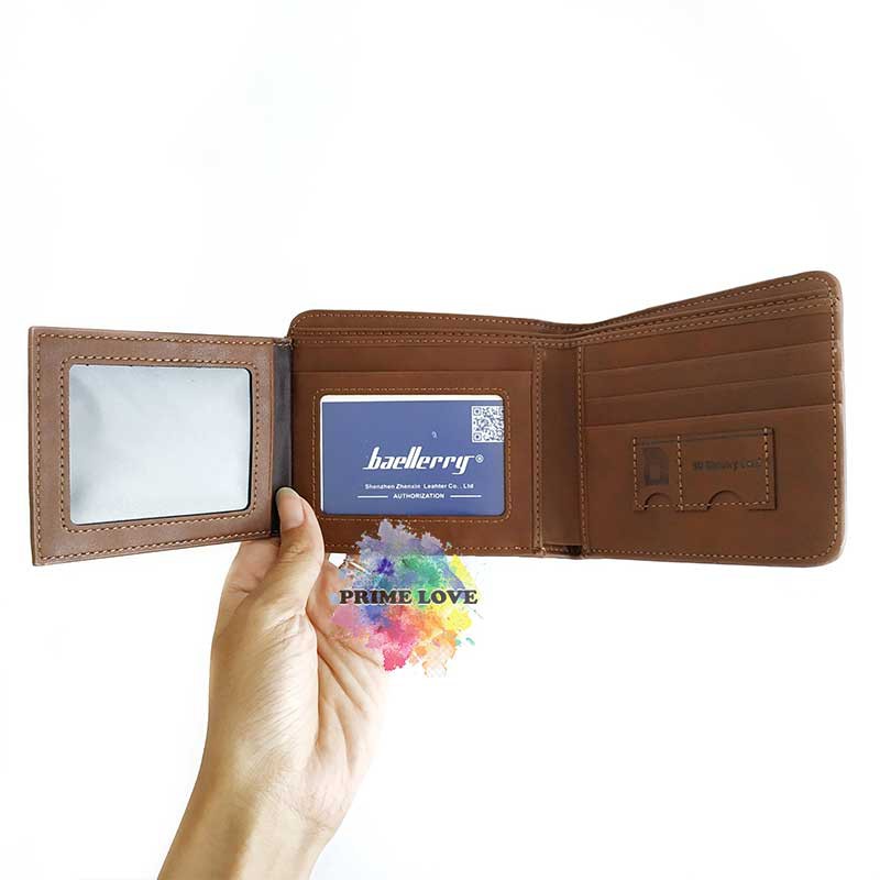Dompet Pria Kulit Lipat Dua Premium Slot Kartu - DP22-4
