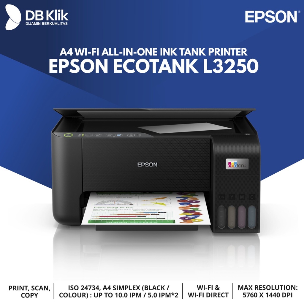 Printer EPSON EcoTank L3250 A4 All in One-EPSON L3250 Ink Tank Printer