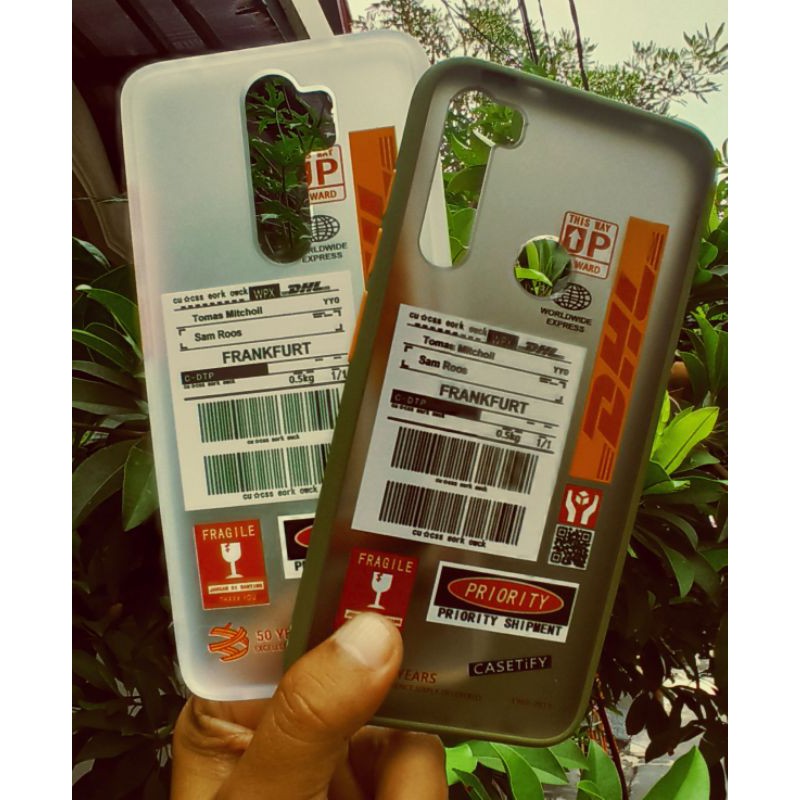 Case DHL Putih RedmiNote 8pro & Hijau RedmiNote8