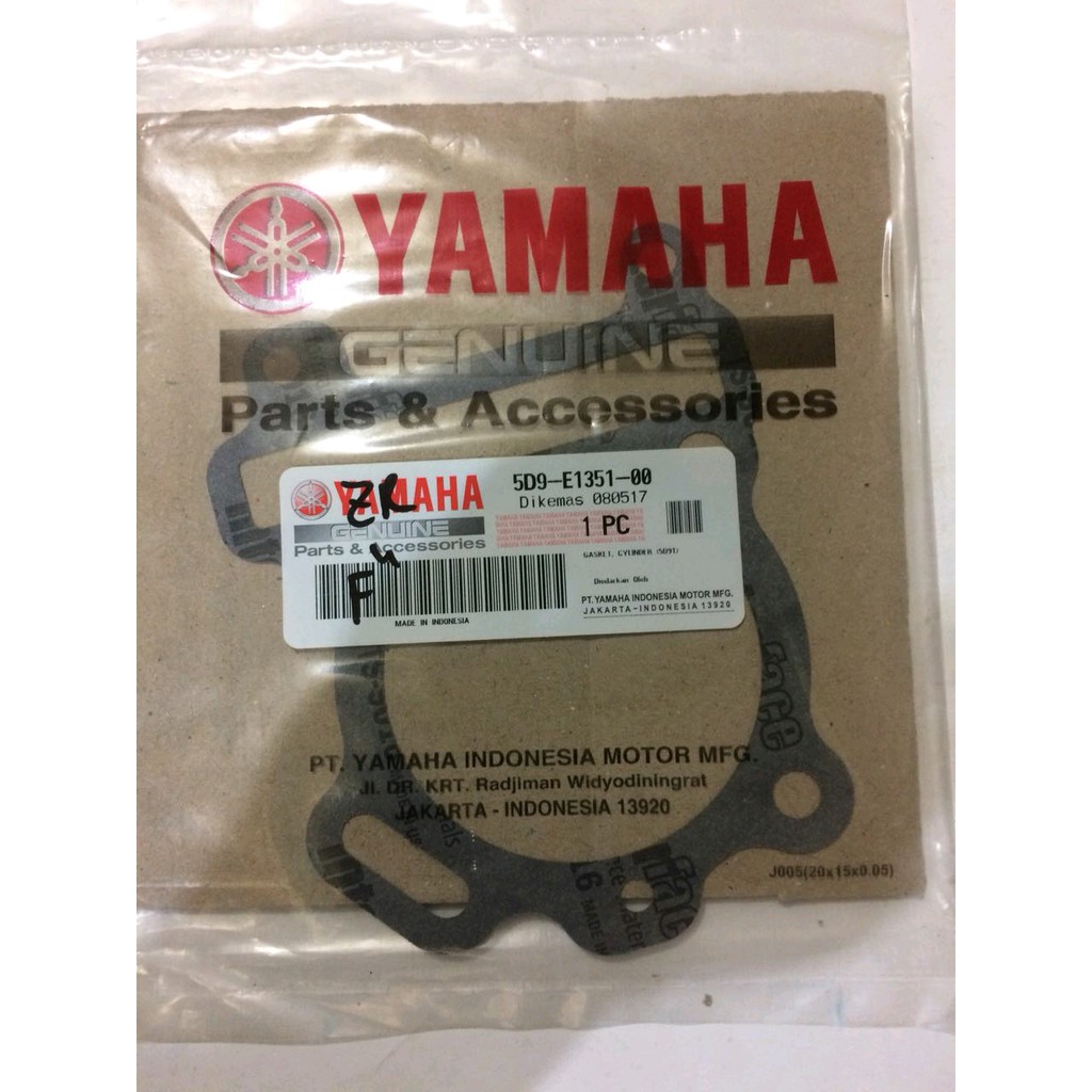GASKET PAKING PACKING BLOK SEHER YAMAHA VEGA ZR JUPITER Z 2010 ORIGINAL ASLI