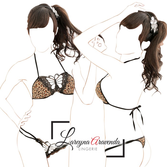SET BRA + CELANA DALAM WANITA SEXY MODEL MACAN BUTTERFLY LG019 BEST PRODUK