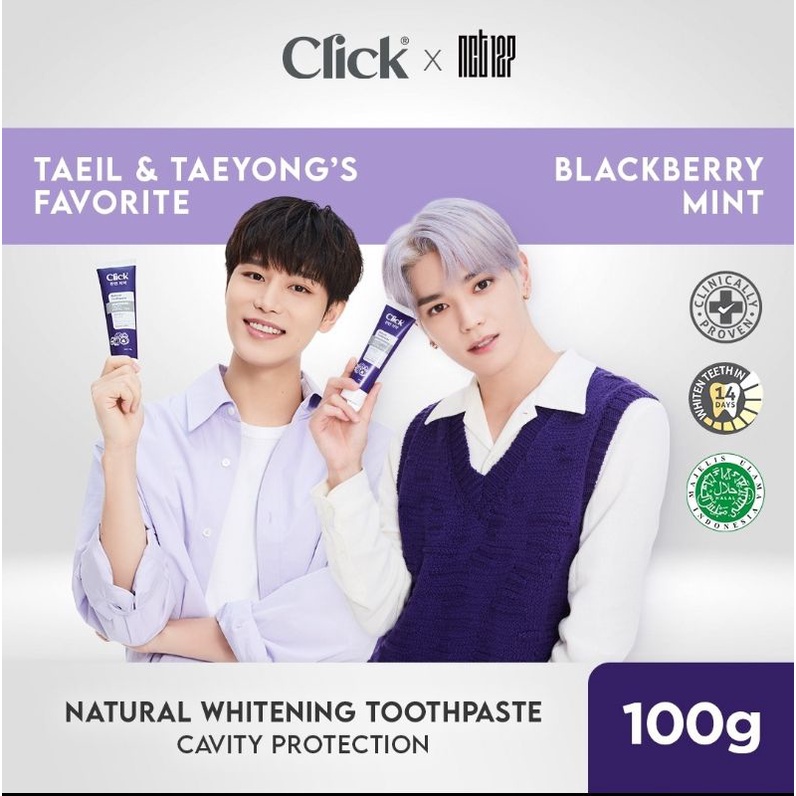 Click Natural Toothpaste Whitening + Pasta Gigi Clcik NCT 127 Korea