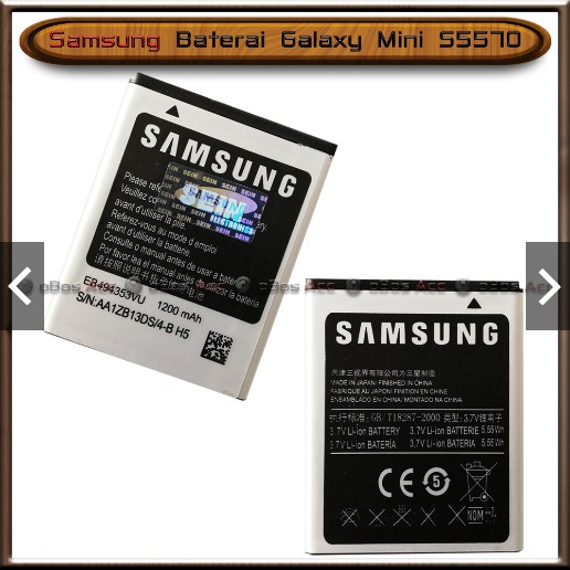 Baterai Samsung Galaxy Mini S5570 Original Batre Batrai HP