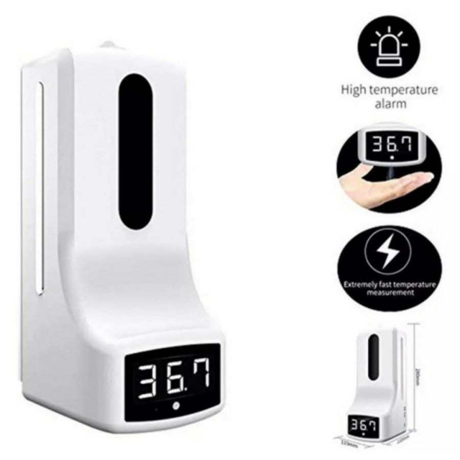 Termometer Tripod Dispenser Handsanitizer Sensor Otomatis Infrared Standing Dinding Wall Mounted