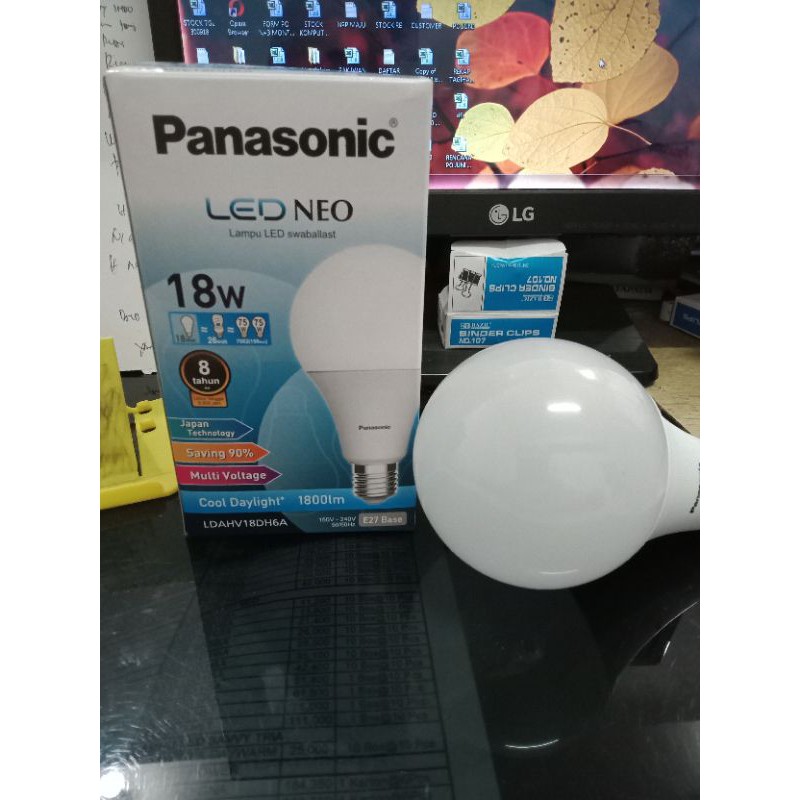 lampu led panasonic 18 watt