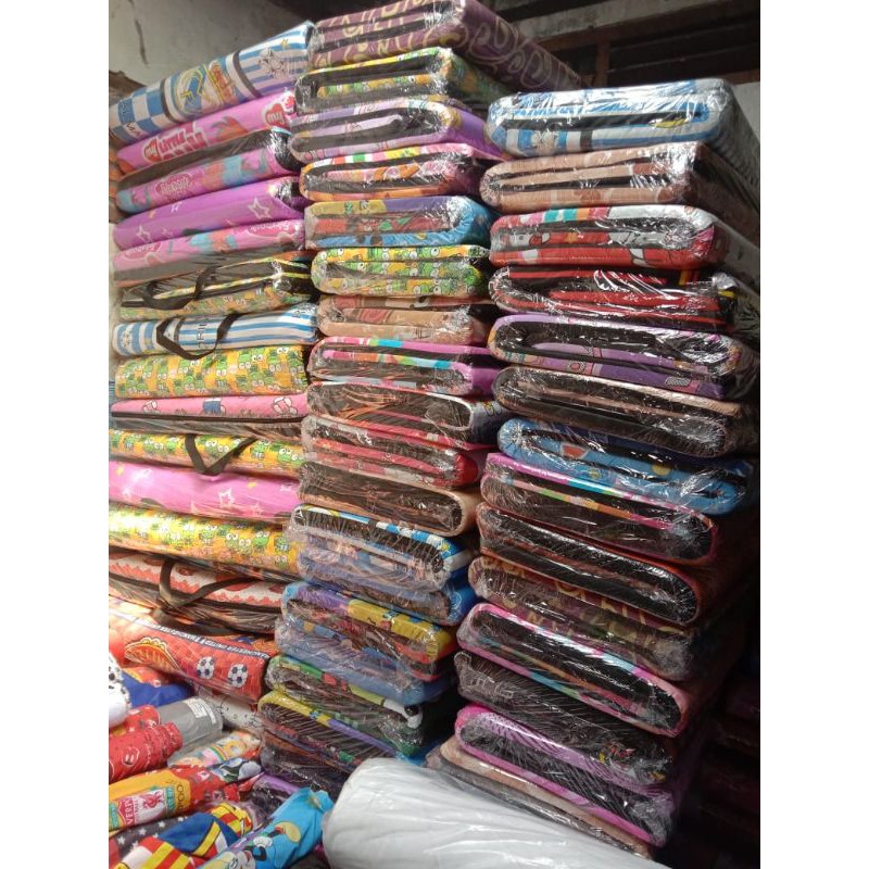 120x170x5 Kasur Lipat Busa Motif Acak Rm