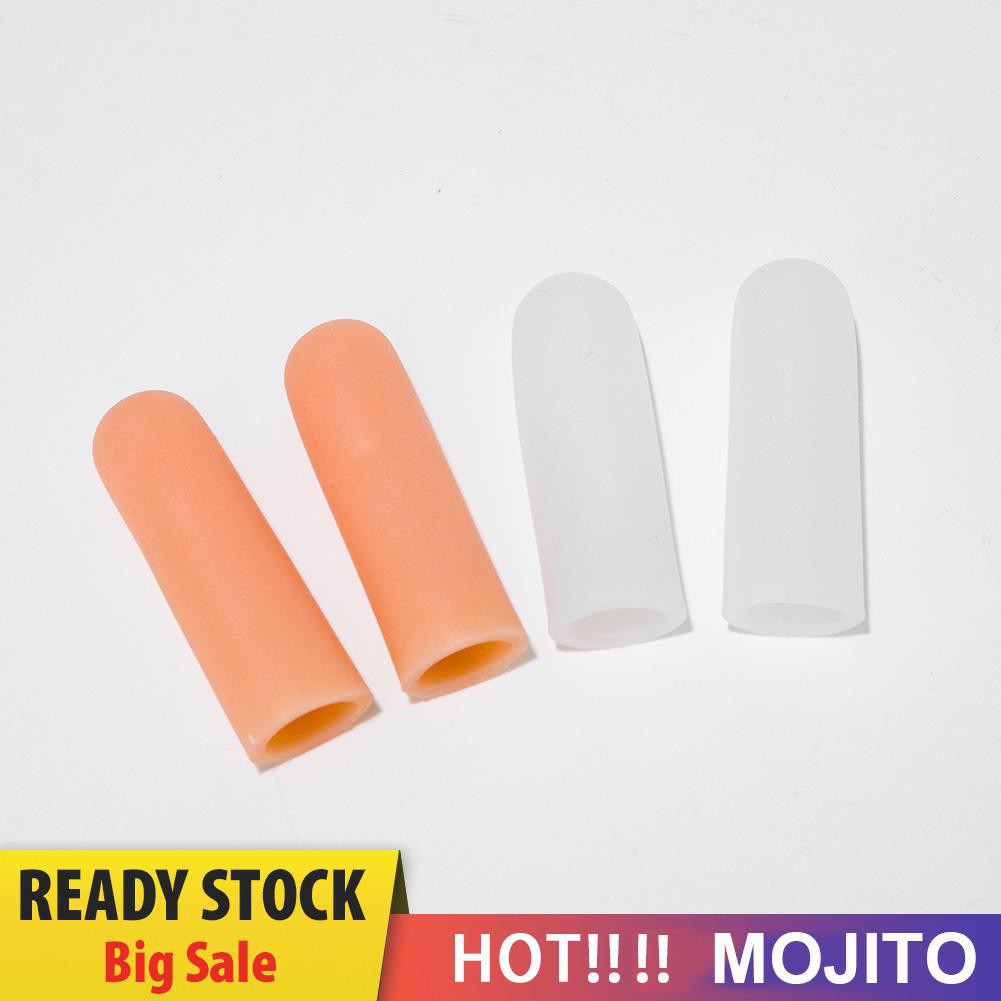 Moji 4pcs / Set Pelindung / Pemisah Jari Kaki Bahan Silikon Lembut Untuk Perawatan Kulit Pecah-Pecah