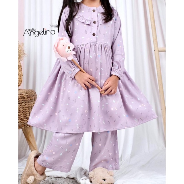 Bella, Little Zahra My Doodles Dusty Purple by Atelier Angelina