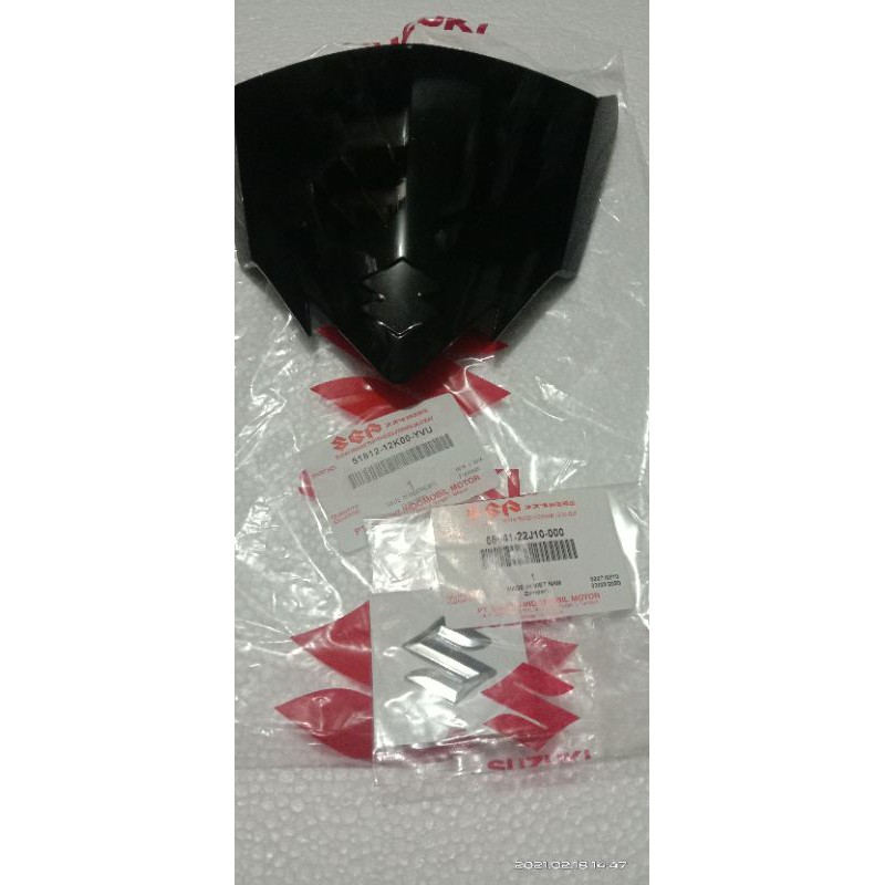 Visor + emblem satria fu fi ijeksi